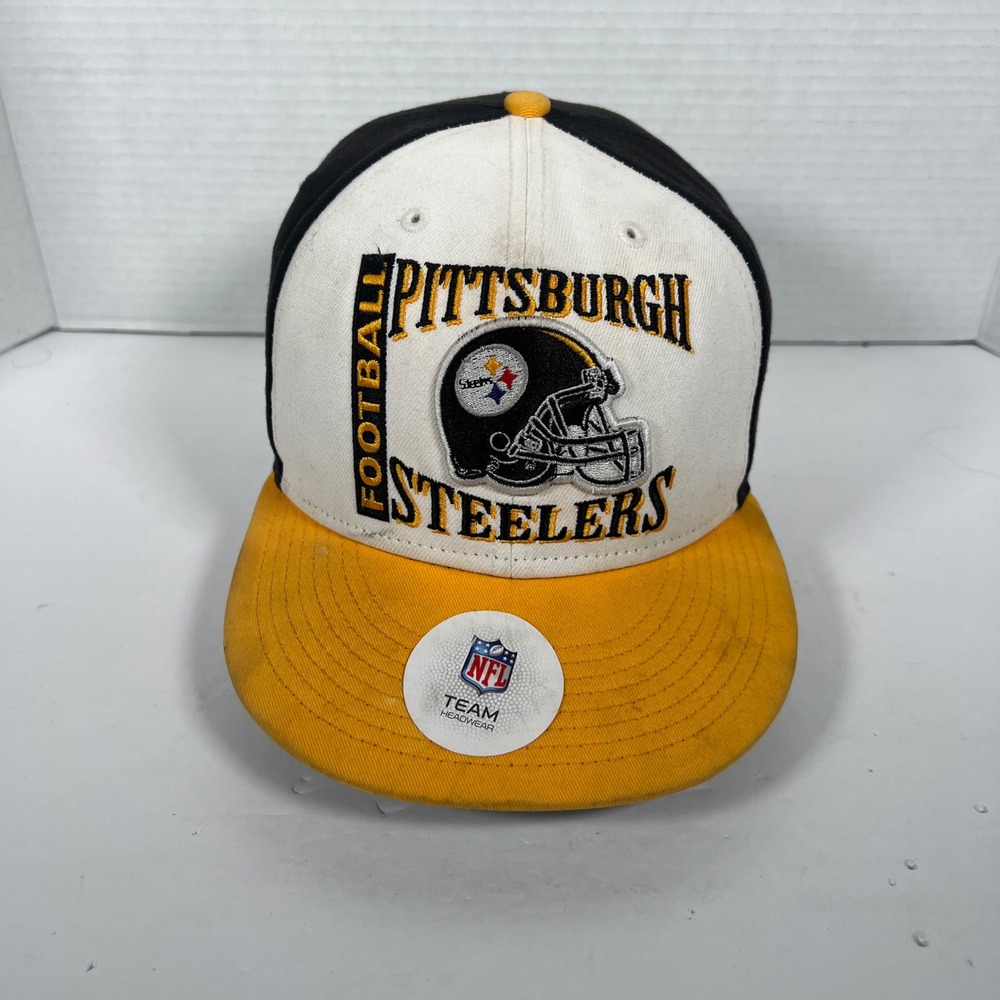 New Era Pittsburgh Steelers‎ NFL 9FIFTY Snapback Hat Black White Gold OSFM